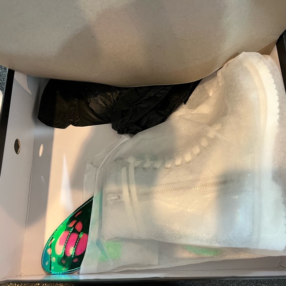 holographic butterfly boots